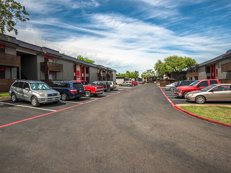 El Castillo Apartments outdoor parking lot